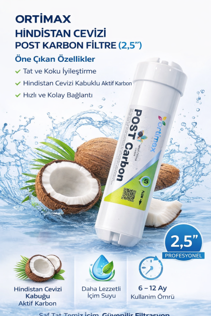 2,5'' ORTİMAX POST KARBON